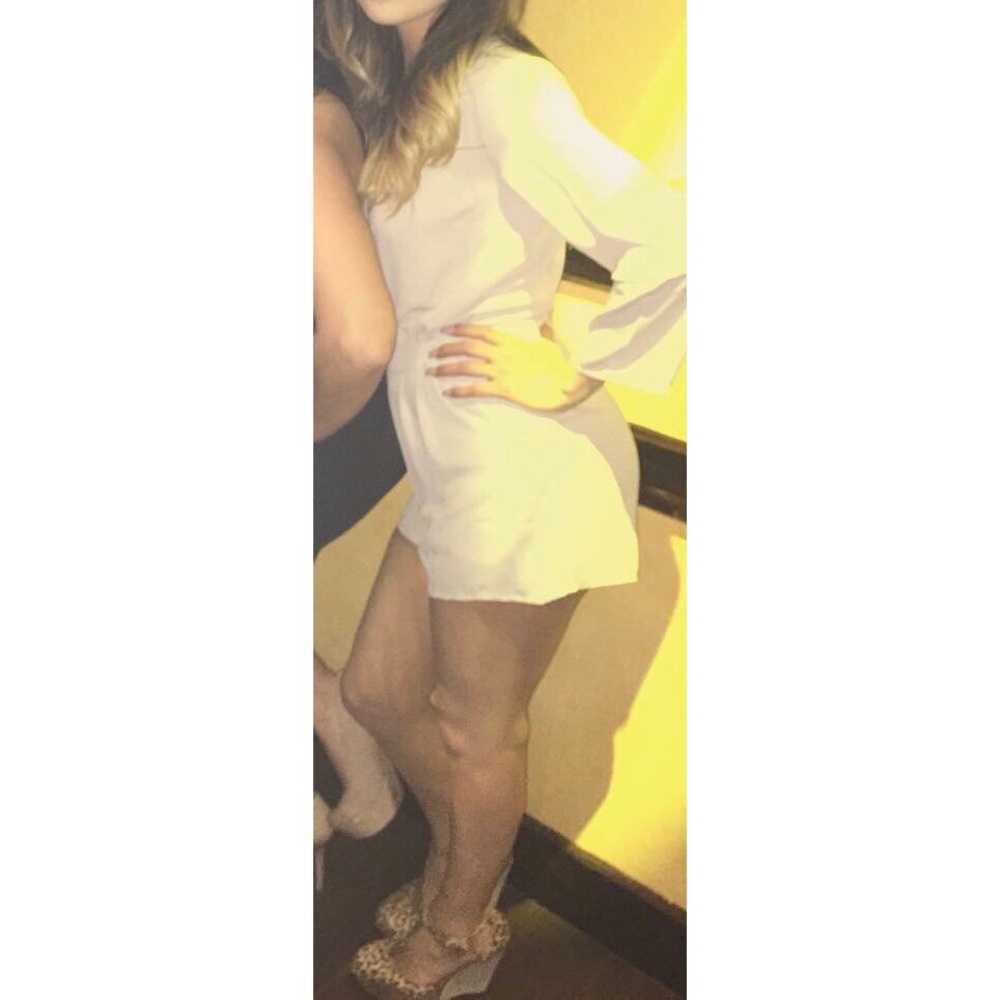 Long sleeve nude romper